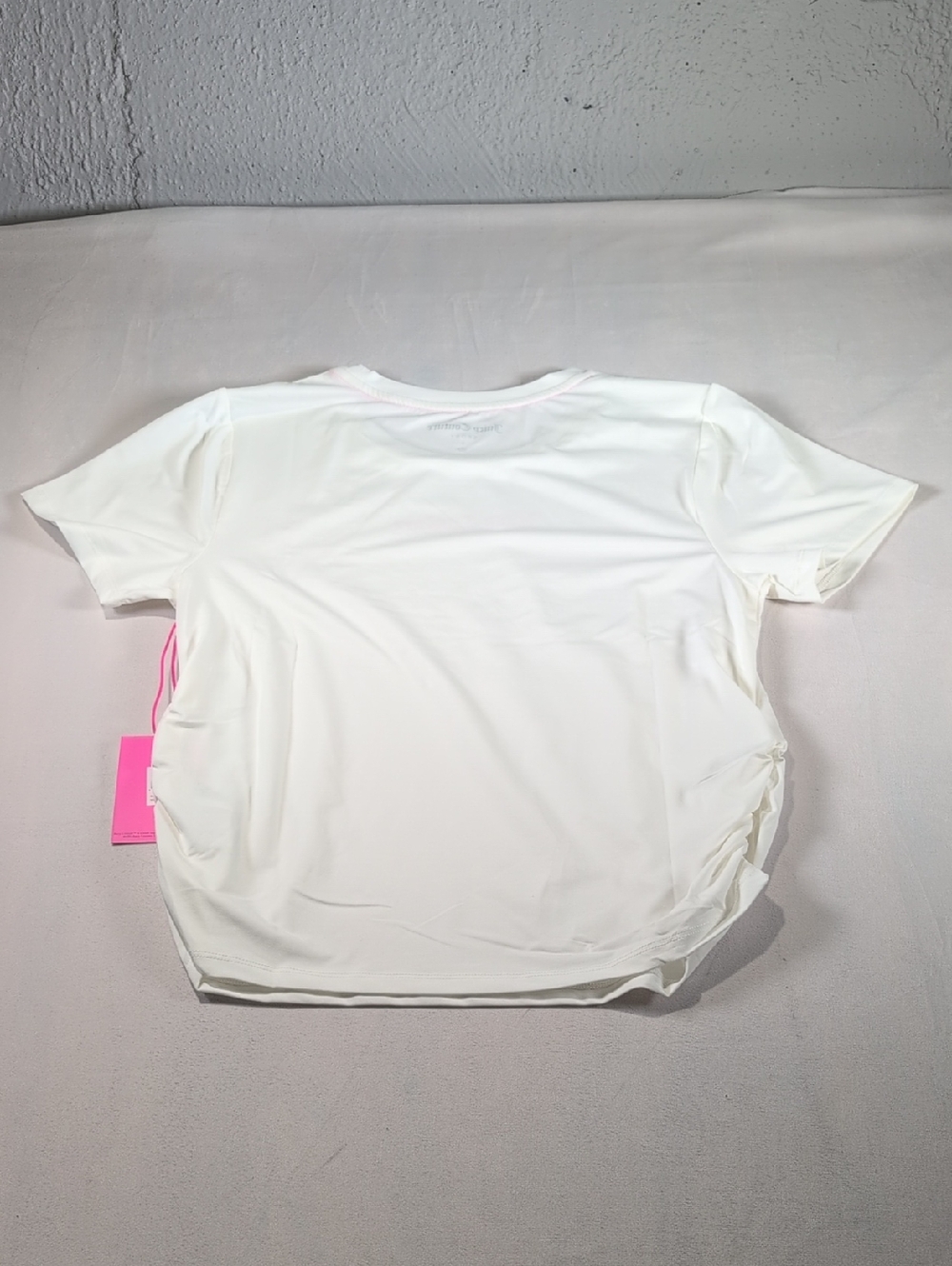 Juicy Couture Sport Cloud DancerRuched T-Shirt Size Large - Picture 8 of 8